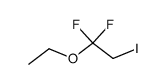 ethyl-(1,1-difluoro-2-iodo-ethyl)-ether Structure