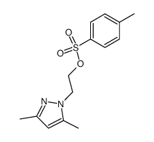 2-(3,5-dimethyl-1H-pyrazol-1-yl)ethyl 4-methylbenzenesulfonate Structure