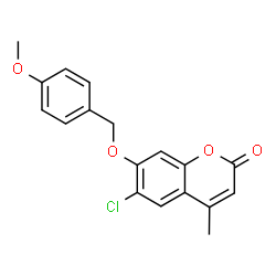 6-chloro-7-[(4-methoxyphenyl)methoxy]-4-methylchromen-2-one picture