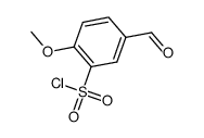 5-FORMYL-2-METHOXYBENZENESULFONYLCHLORIDE Structure