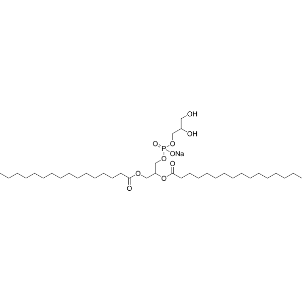 1,2-二肉豆蔻酰-sn-甘油基-3-磷酸-rac-(1-甘油)(钠盐)(DPPG-NA)结构式