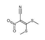 3,3-bis(methylsulfanyl)-2-nitroprop-2-enenitrile结构式