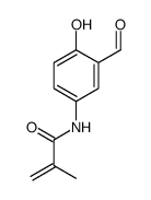 N-(3-formyl-4-hydroxyphenyl)-2-methylprop-2-enamide结构式