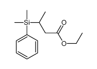 ethyl 3-[dimethyl(phenyl)silyl]butanoate Structure