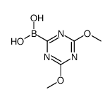 Boronic acid, (4,6-dimethoxy-1,3,5-triazin-2-yl)- (9CI) structure