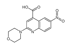 2-morpholin-4-yl-6-nitroquinoline-4-carboxylic acid结构式