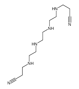 4,7,10,13-tetraazahexadecanedinitrile structure