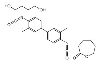 butane-1,4-diol,1-isocyanato-4-(4-isocyanato-3-methylphenyl)-2-methylbenzene,oxepan-2-one Structure