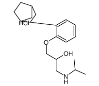[3-(2-bicyclo[2.2.1]hept-2-ylphenoxy)-2-hydroxypropyl]isopropylammonium chloride结构式