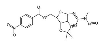 [(6R)-2,2-dimethyl-4-[[methyl(nitroso)carbamoyl]amino]-3a,4,6,6a-tetrahydrofuro[3,4-d][1,3]dioxol-6-yl]methyl 4-nitrobenzoate Structure