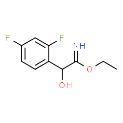 Benzeneethanimidic acid,2,4-difluoro--alpha--hydroxy-,ethyl ester (9CI) Structure