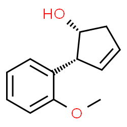 3-Cyclopenten-1-ol,2-(2-methoxyphenyl)-,(1R,2R)-rel-(9CI) structure