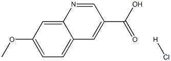 7-Methoxyquinoline-3-carboxylic acid hydrochloride结构式