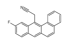 2-(10-fluorotetraphen-12-yl)acetonitrile Structure