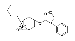 (S)-α-(Hydroxymethyl)benzeneacetic acid (1β,2α,4α,5β,7α)-9-butyl-9-methyl-3-oxa-9-azoniatricyclo[3.3.1.02,4]nonane-7-yl ester Structure