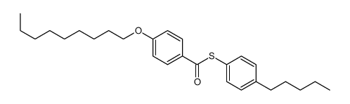 S-(4-pentylphenyl) 4-nonoxybenzenecarbothioate Structure