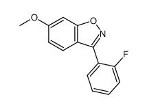 3-(2-fluorophenyl)-6-methoxy-1,2-benzisoxazole结构式