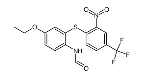 N-[4-ethoxy-2-(2-nitro-4-trifluoromethyl-phenylsulfanyl)-phenyl]-formamide Structure