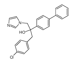 2-biphenyl-4-yl-1-(4-chloro-phenyl)-3-imidazol-1-yl-propan-2-ol结构式