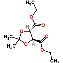 (4S,5S)-2,2-Dimethyl-1,3-dioxolane-4,5-dicarboxylate Acid Diethyl Ester structure