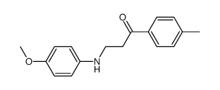 3-(4-METHOXYANILINO)-1-(4-METHYLPHENYL)-1-PROPANONE structure