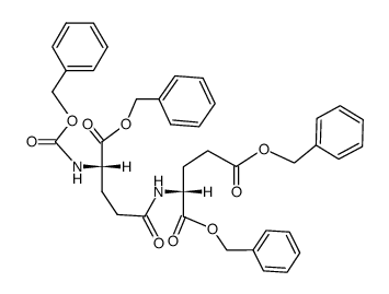 benzyloxycarbonyl-α-benzyl-γ-L-glutamyl-D-glutamic acid dibenzyl ester Structure