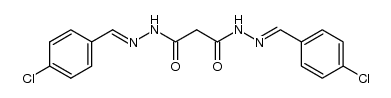 malonic acid bis-(4-chloro-benzylidenehydrazide) Structure