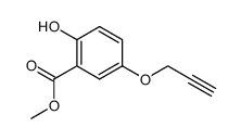 2-hydroxy-5-prop-2-ynyloxy-benzoic acid methyl ester Structure