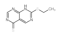 Pyrimido[4,5-d]pyrimidine-4(3H)-thione,7-(ethylthio)- structure