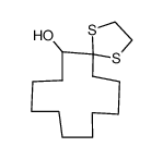 1,4-Dithiaspiro[4.11]hexadecan-6-ol Structure