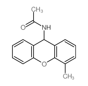 N-(4-methyl-9H-xanthen-9-yl)acetamide structure