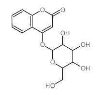 COUMARINE, 4-HYDROXY-, D-GLUCOSIDE Structure