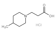 3-(4-METHYL-PIPERIDIN-1-YL)-PROPIONIC ACID structure