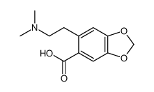 6-[2-(dimethylamino)ethyl]-1,3-benzodioxole-5-carboxylic acid结构式