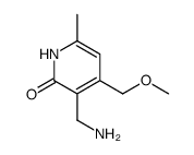 3-(aminomethyl)-6-methyl-4-[(methyloxy)methyl]-2(1H)-pyridinone Structure