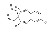 7-chloro-3,3-bis(prop-2-enyl)-1,5-dihydro-1,5-benzodiazepine-2,4-dione结构式