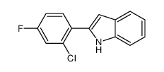 2-(2-chloro-4-fluorophenyl)-1H-indole Structure