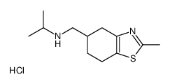 4,5,6,7-Tetrahydro-2-methyl-N-(1-methylethyl)-5-benzothiazolemethanami ne hydrochloride Structure