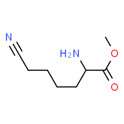 Hexanoic acid, 2-amino-6-cyano-, methyl ester (9CI) Structure