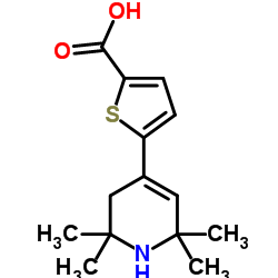 5-(2,2,6,6-TETRAMETHYL-1,2,3,6-TETRAHYDRO-PYRIDIN-4-YL)-THIOPHENE-2-CARBOXYLIC ACID结构式