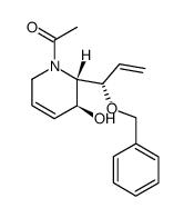 1-((2S,3S)-2-((S)-1-(benzyloxy)allyl)-3-hydroxy-3,6-dihydropyridin-1(2H)-yl)ethan-1-one Structure