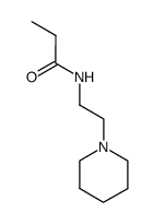 N-(2-(piperidin-1-yl)ethyl)propionamide结构式