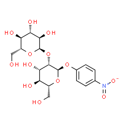 4-nitrophenyl 2-O-alpha-D-glucopyranosyl-alpha-D-mannopyranoside structure