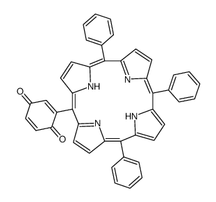 5,10,15-triphenyl-20-(3,6-dioxacyclohexa-1,4-dienyl)porphyrin结构式