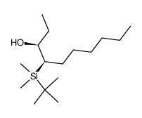 (3S,4R)-4-(tert-butyldimethylsilyl)decan-3-ol结构式