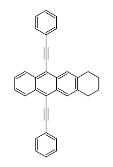 5,12-bis(phenylethynyl)-7,8,9,10-tetrahydronaphthacene结构式