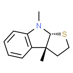 2H-Thieno[2,3-b]indole,3,3a,8,8a-tetrahydro-3a,8-dimethyl-,(3aR,8aR)-rel-(9CI)结构式