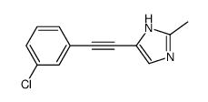 5-[2-(3-chlorophenyl)ethynyl]-2-methyl-1H-imidazole Structure