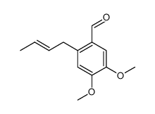 2-(but-2-enyl)-4,5-dimethoxybenzaldehyde结构式