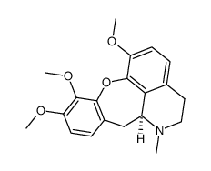 [12aS,(+)]-1,2,3,12aβ-Tetrahydro-1-methyl-6,8,9-trimethoxy-12H-[1]benzoxepino[2,3,4-ij]isoquinoline结构式